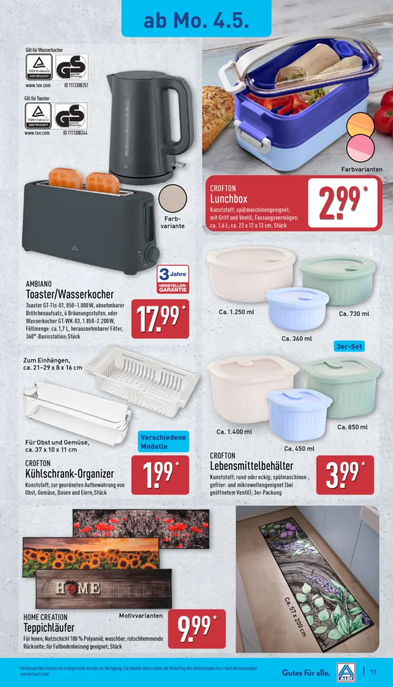 ALDI Nord Prospekt vom 04.05.2026, Seite 17