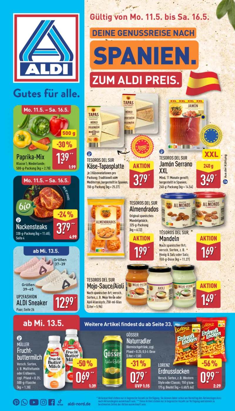 ALDI Nord Prospekt vom 11.05.2026, Seite 1