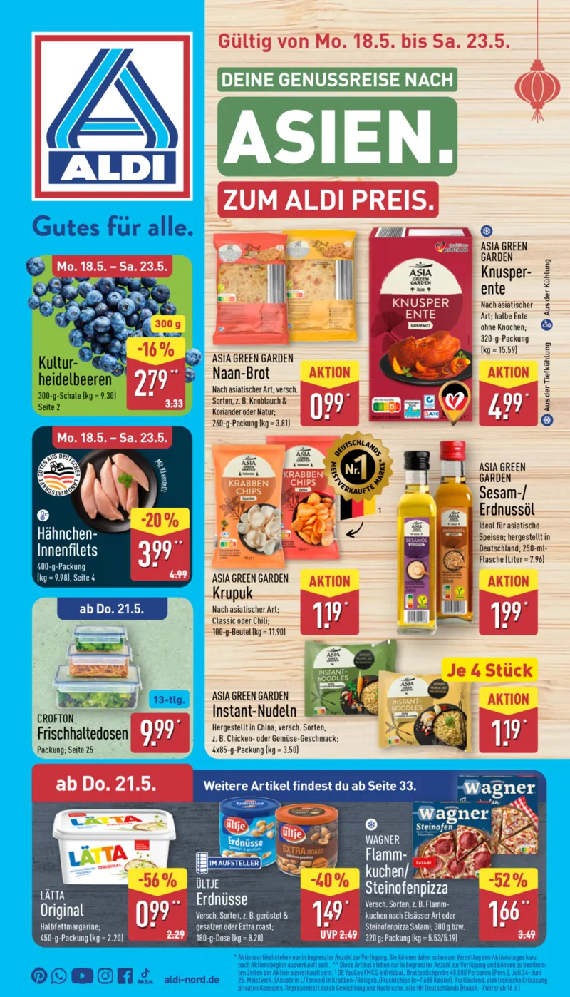 ALDI Nord Prospekt vom 18.05.2026, Seite 1