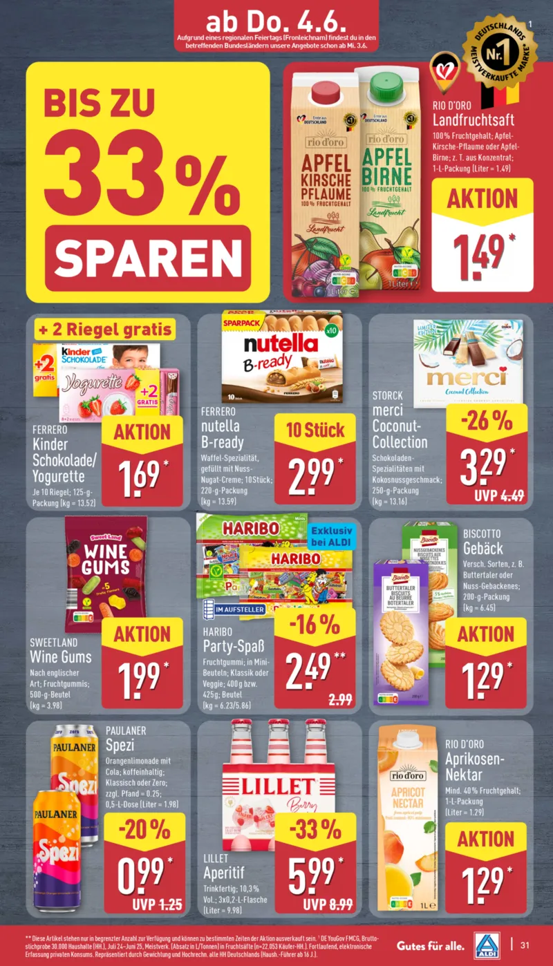 ALDI Nord Prospekt vom 01.06.2026, Seite 31