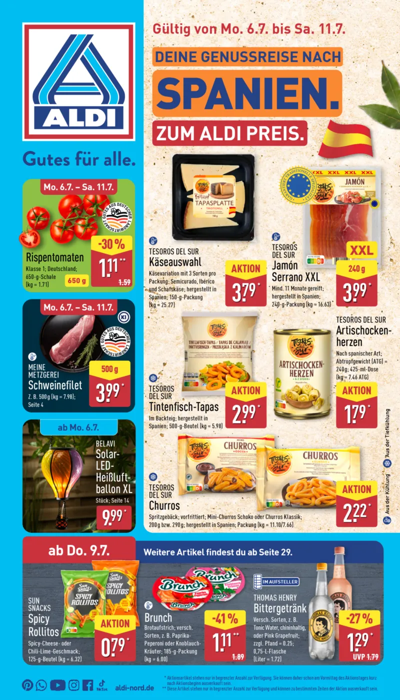 ALDI Nord Prospekt vom 06.07.2026, Seite 1