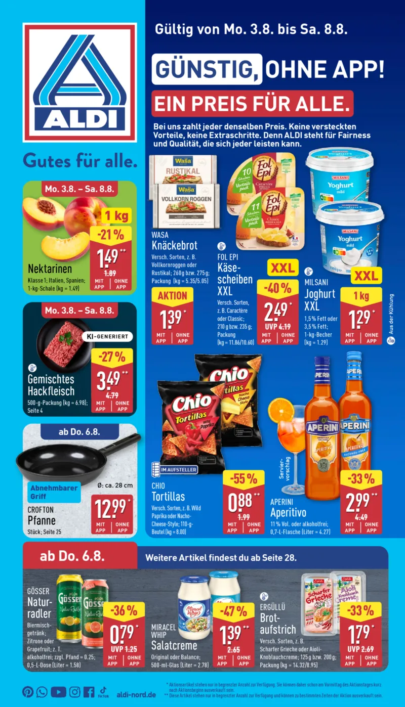 ALDI Nord Prospekt vom 03.08.2026, Seite 1