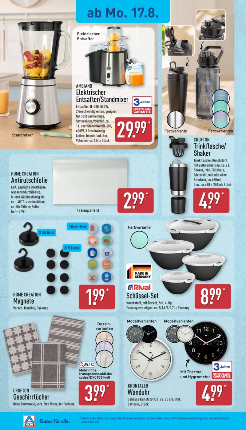 ALDI Nord Prospekt vom 17.08.2026, Seite 14
