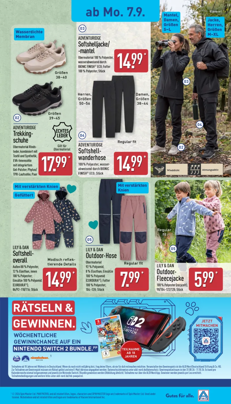 ALDI Nord Prospekt vom 07.09.2026, Seite 15