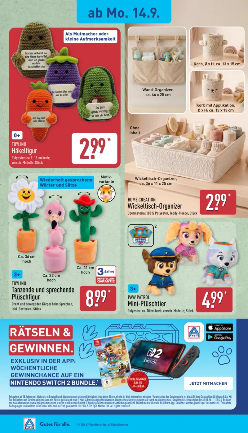 ALDI Nord Prospekt vom 14.09.2026, Seite 16