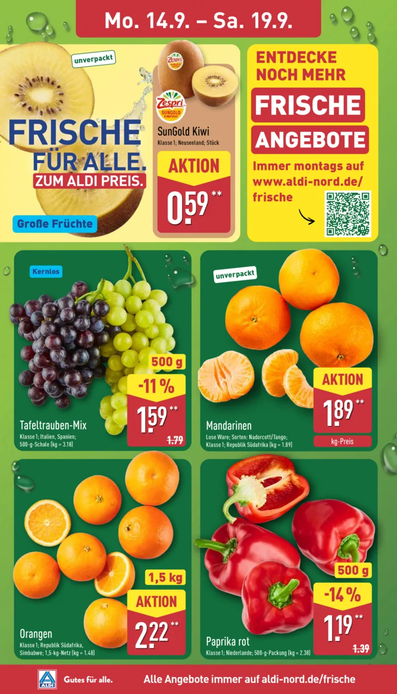 ALDI Nord Prospekt vom 14.09.2026, Seite 2