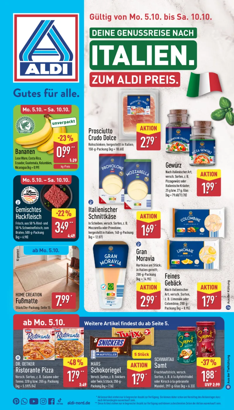 ALDI Nord Prospekt vom 05.10.2026, Seite 1