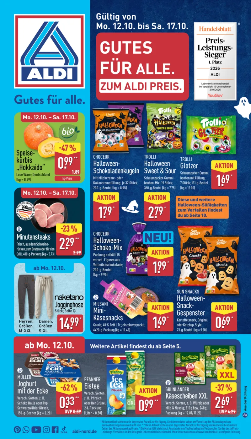 ALDI Nord Prospekt vom 12.10.2026, Seite 1