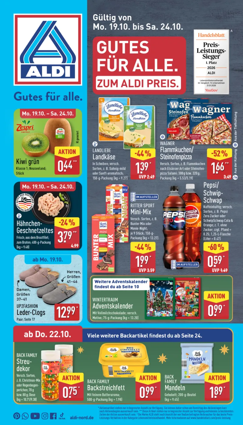 ALDI Nord Prospekt vom 19.10.2026, Seite 1