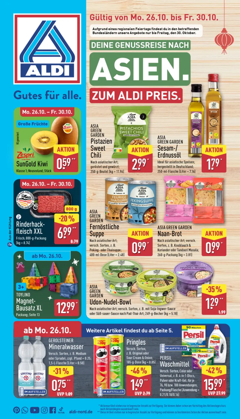 ALDI Nord Prospekt vom 26.10.2026, Seite 1