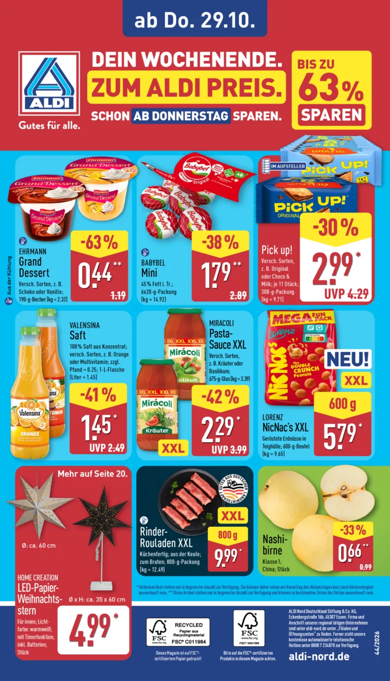 ALDI Nord Prospekt vom 26.10.2026, Seite 37