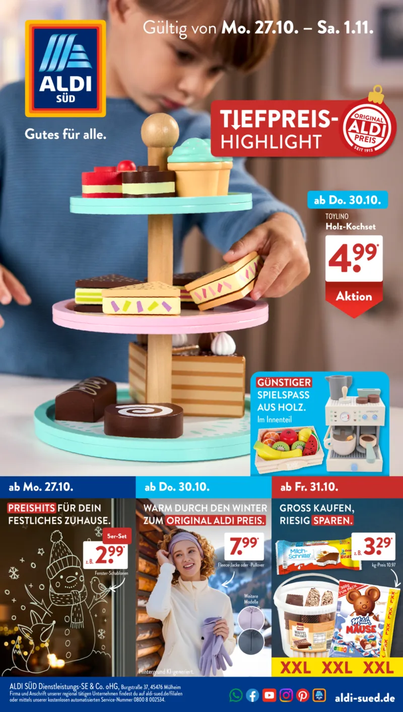 ALDI SÜD Prospekt vom 27.10.2025, Seite 1