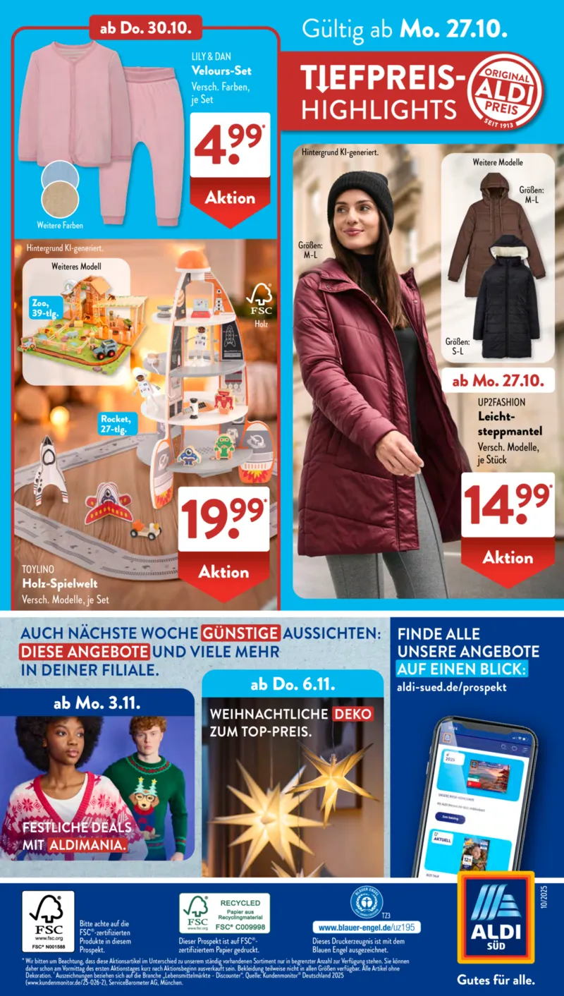 ALDI SÜD Prospekt vom 27.10.2025, Seite 18