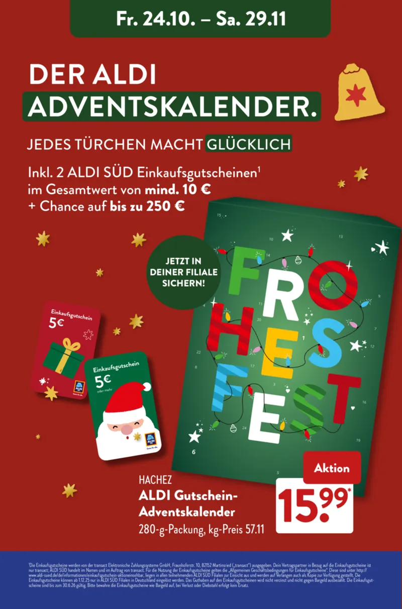 ALDI SÜD Prospekt vom 27.10.2025, Seite 28