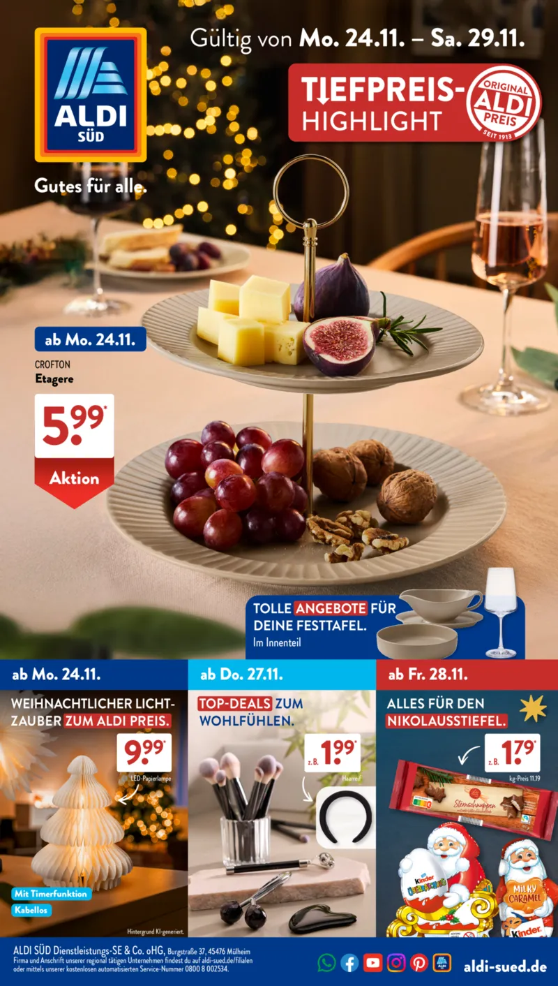 ALDI SÜD Prospekt vom 24.11.2025, Seite 1