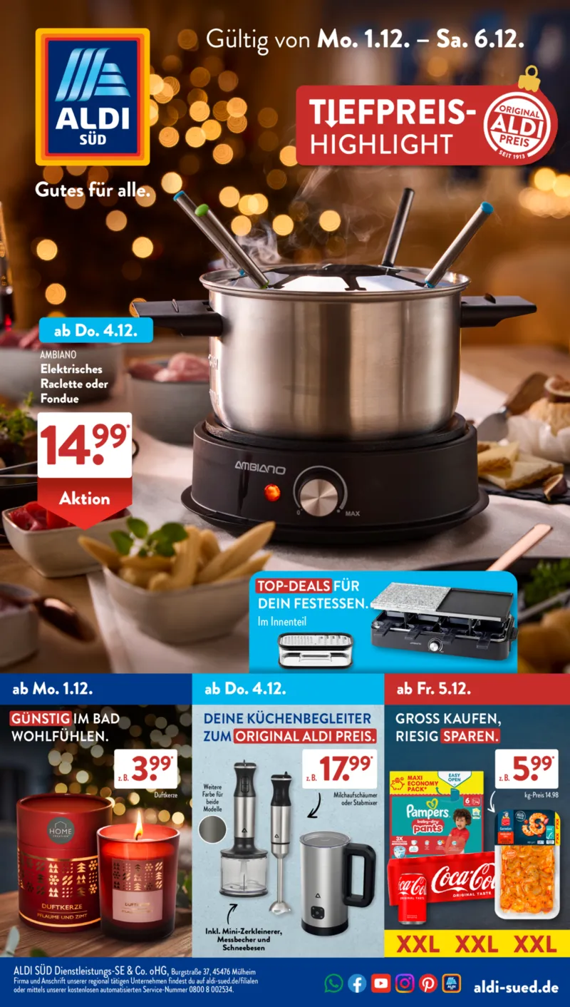 ALDI SÜD Prospekt vom 01.12.2025, Seite 1
