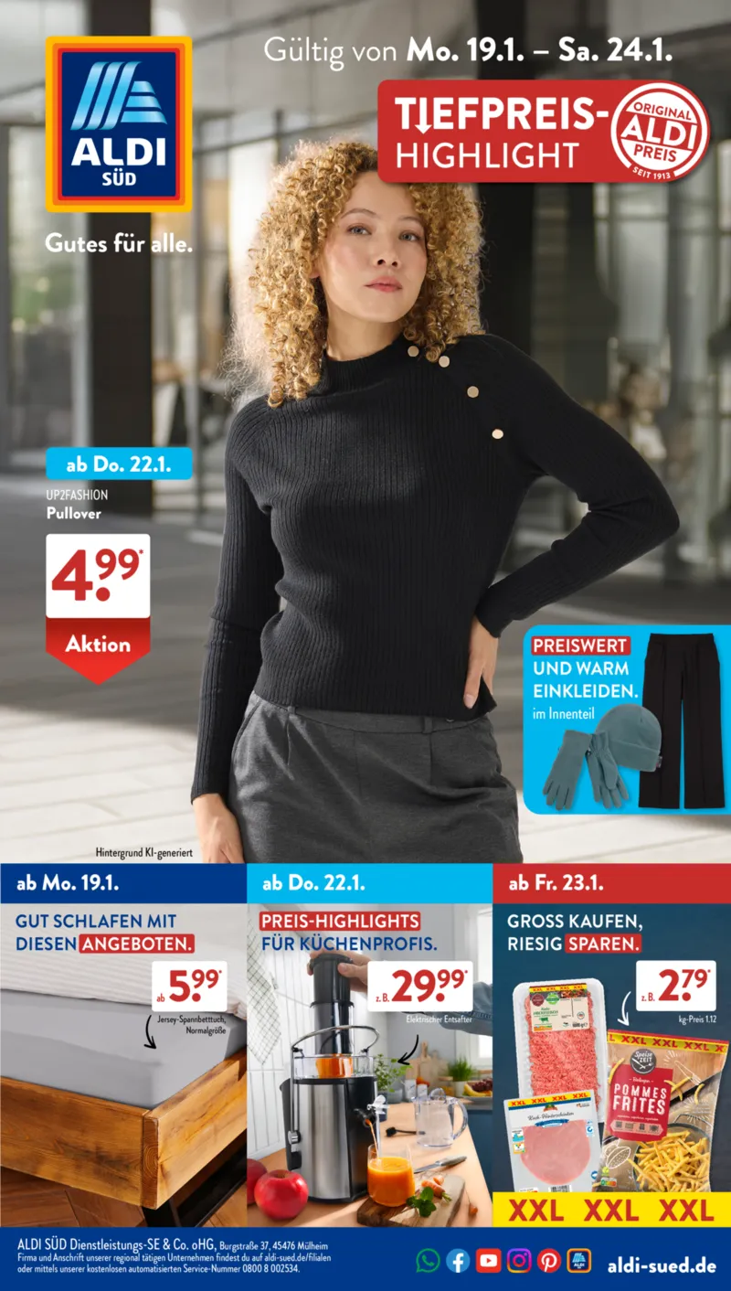 ALDI SÜD Prospekt vom 19.01.2026, Seite 1