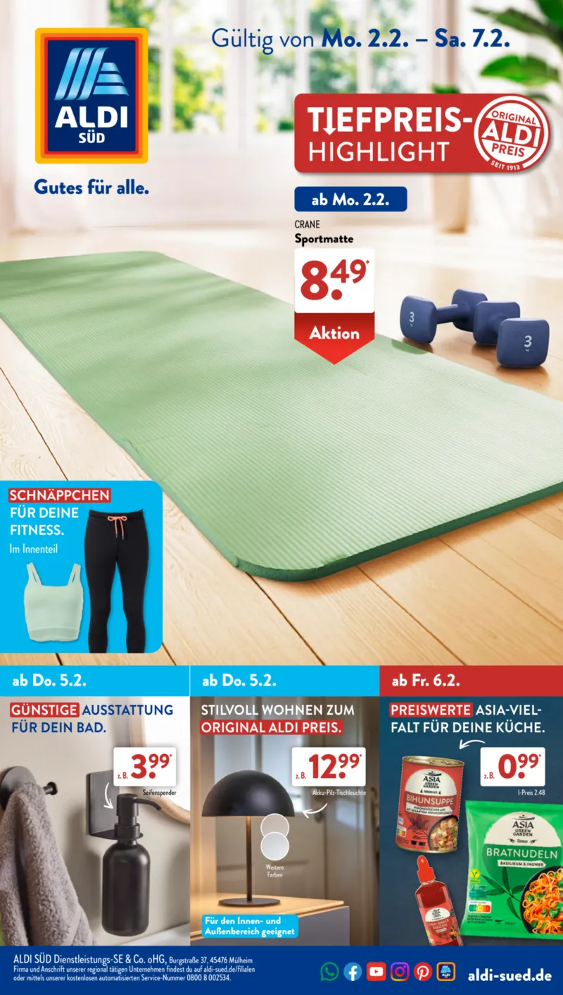 ALDI SÜD Prospekt vom 02.02.2026, Seite 1