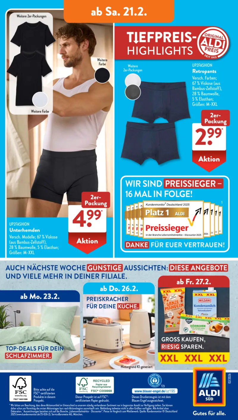 ALDI SÜD Prospekt vom 16.02.2026, Seite 16