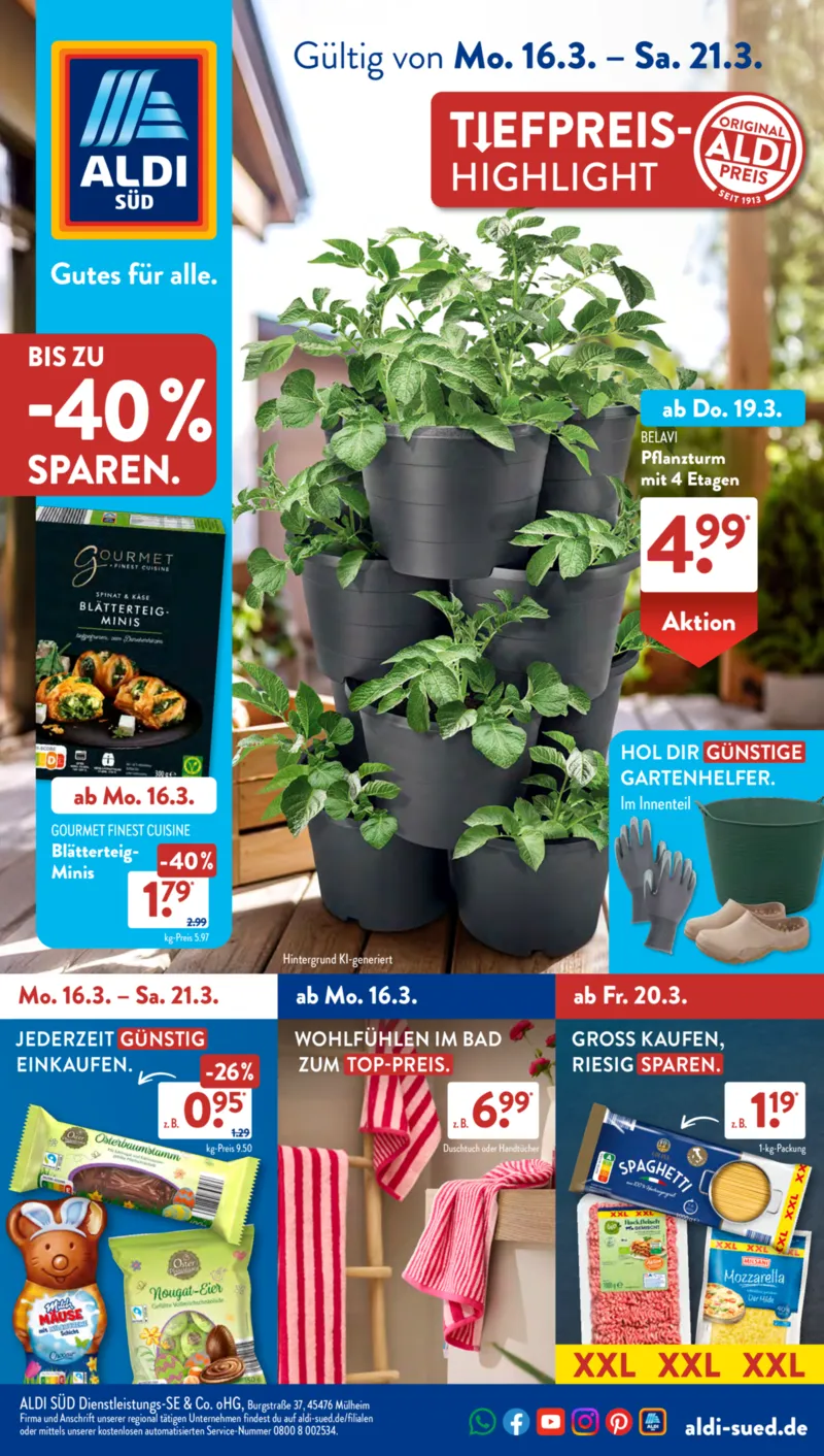 ALDI SÜD Prospekt vom 16.03.2026, Seite 1