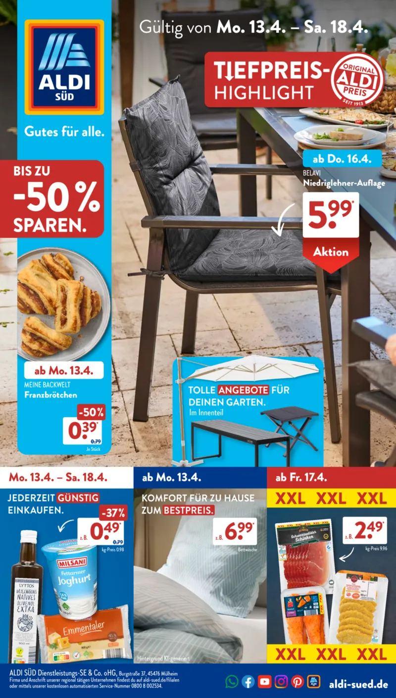 ALDI SÜD Prospekt vom 13.04.2026, Seite 1