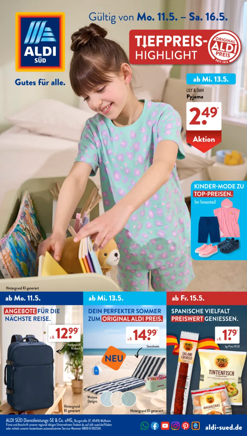 ALDI SÜD Prospekt vom 11.05.2026, Seite 1