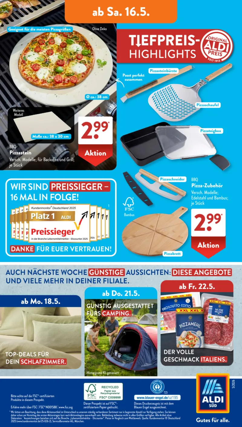 ALDI SÜD Prospekt vom 11.05.2026, Seite 16