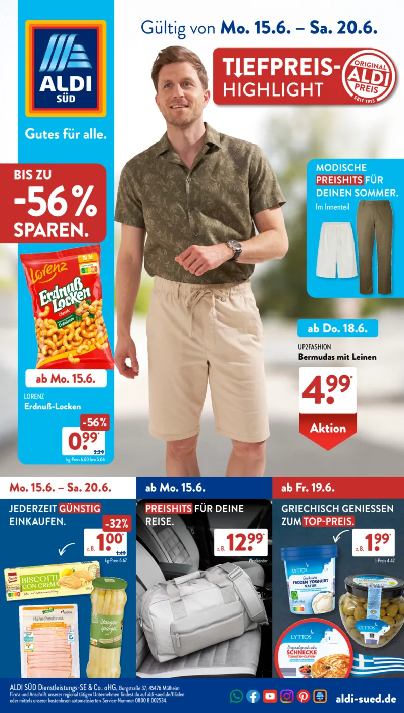 ALDI SÜD Prospekt vom 15.06.2026, Seite 1
