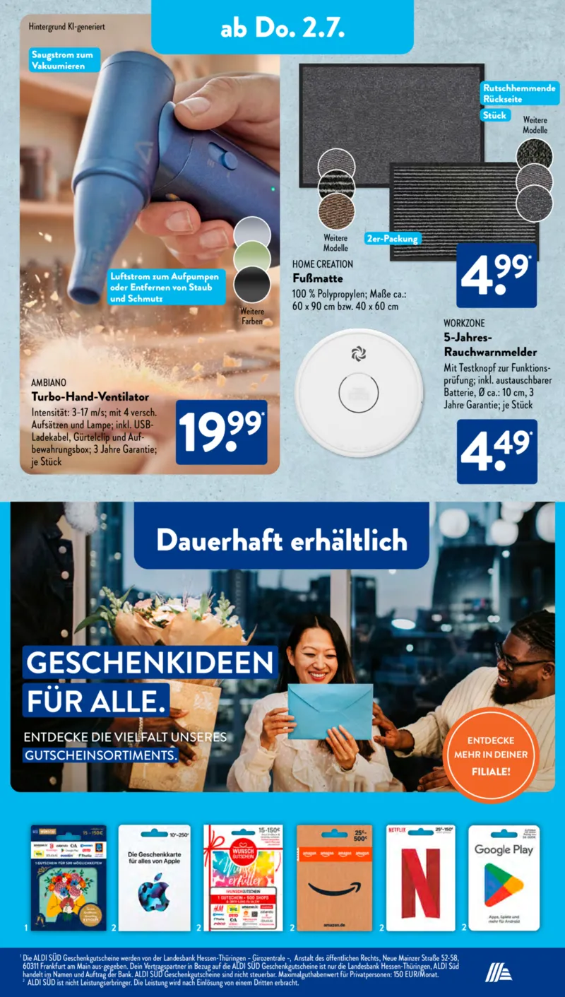 ALDI SÜD Prospekt vom 29.06.2026, Seite 16