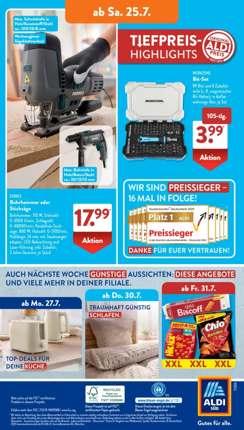 ALDI SÜD Prospekt vom 20.07.2026, Seite 25
