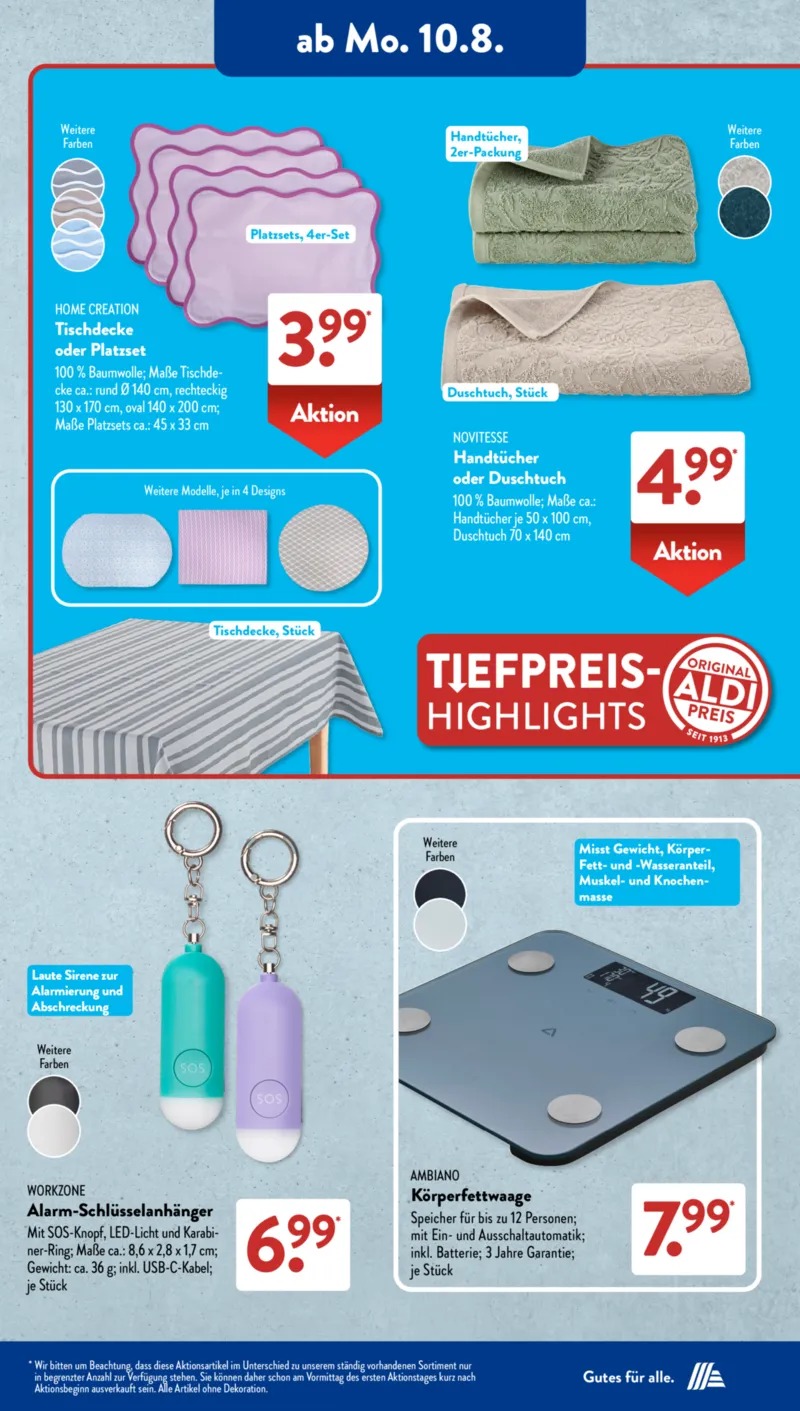 ALDI SÜD Prospekt vom 10.08.2026, Seite 10