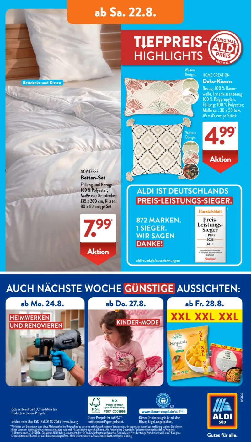 ALDI SÜD Prospekt vom 17.08.2026, Seite 25