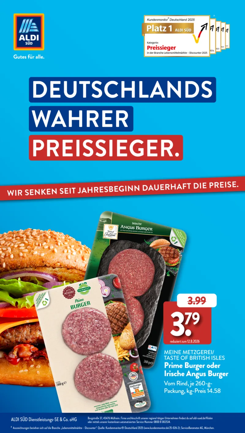 ALDI SÜD Prospekt vom 23.08.2026, Seite 1