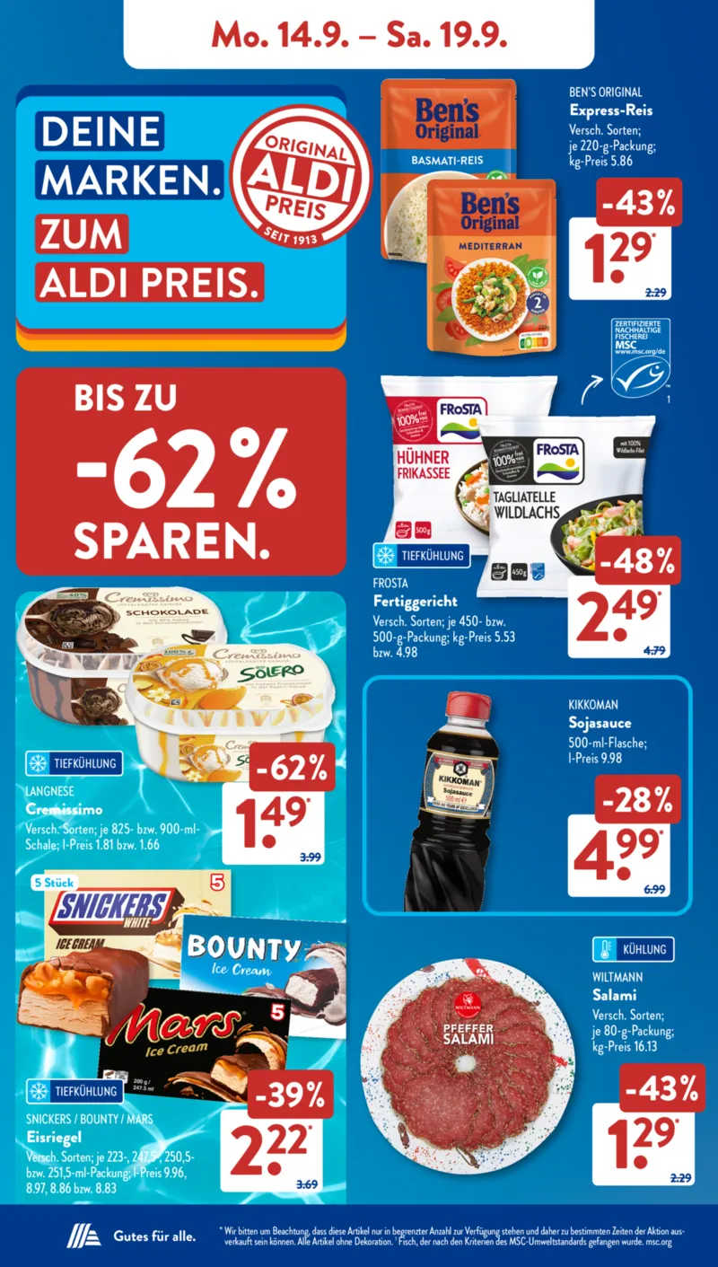 ALDI SÜD Prospekt vom 14.09.2026, Seite 9