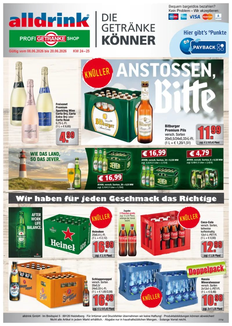 alldrink Prospekt vom 08.06.2026, Seite 1
