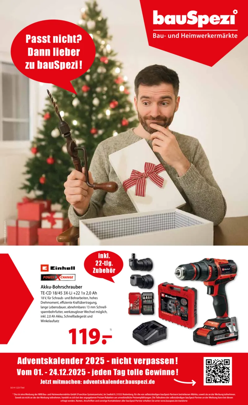 bauSpezi Prospekt vom 28.11.2025, Seite 1