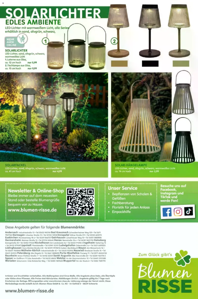 Blumen Risse Prospekt vom 28.05.2026, Seite 16