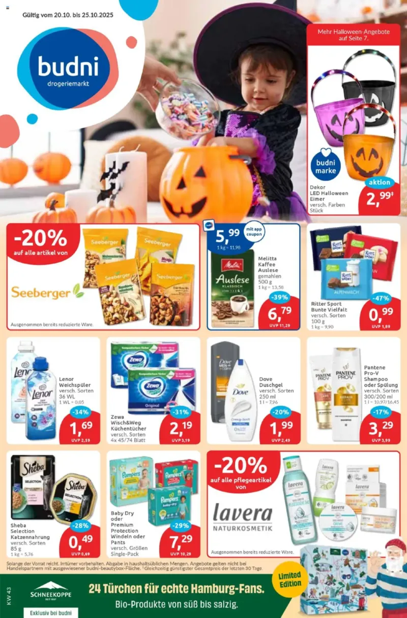 BUDNI Prospekt vom 20.10.2025, Seite 1 BUDNI Prospekt vom 20.10.2025, Seite 1