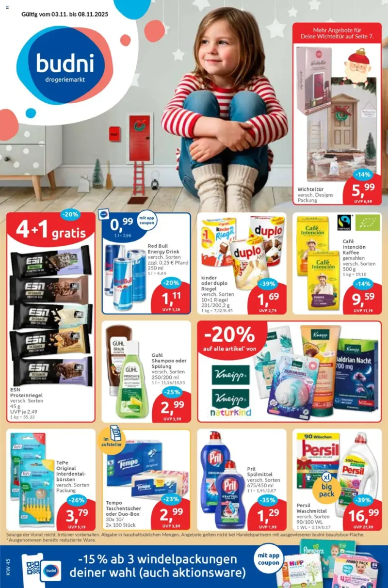 BUDNI Prospekt vom 03.11.2025, Seite 1 BUDNI Prospekt vom 03.11.2025, Seite 1