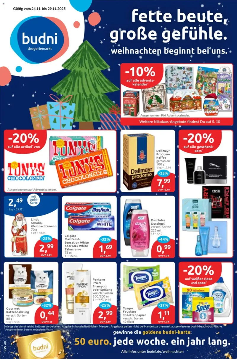 BUDNI Prospekt vom 24.11.2025, Seite 1