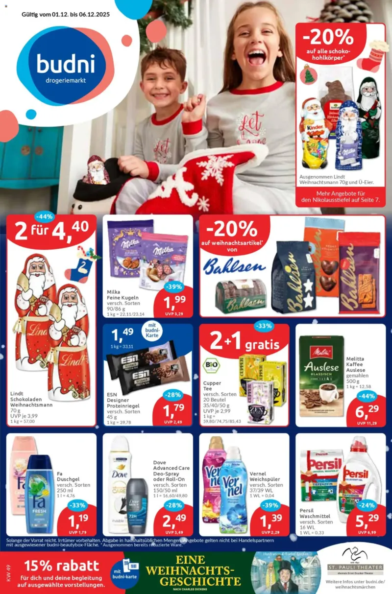 BUDNI Prospekt vom 01.12.2025, Seite 1