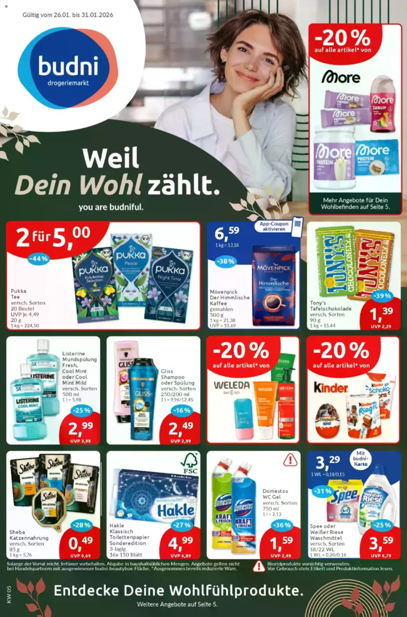 BUDNI Prospekt vom 26.01.2026, Seite 1