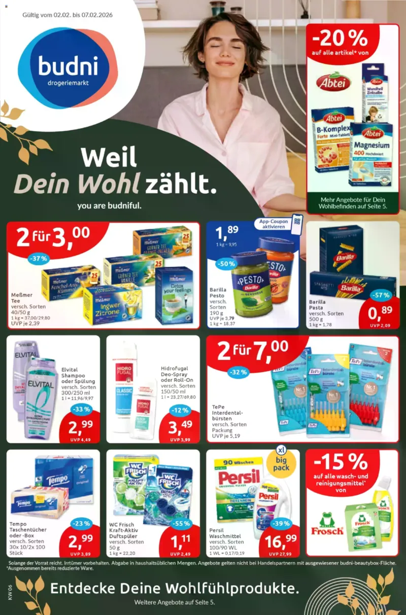 BUDNI Prospekt vom 02.02.2026, Seite 1