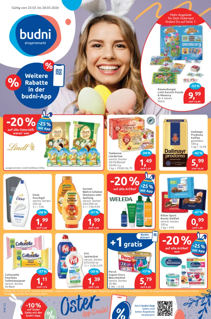 BUDNI Prospekt vom 23.03.2026, Seite 1