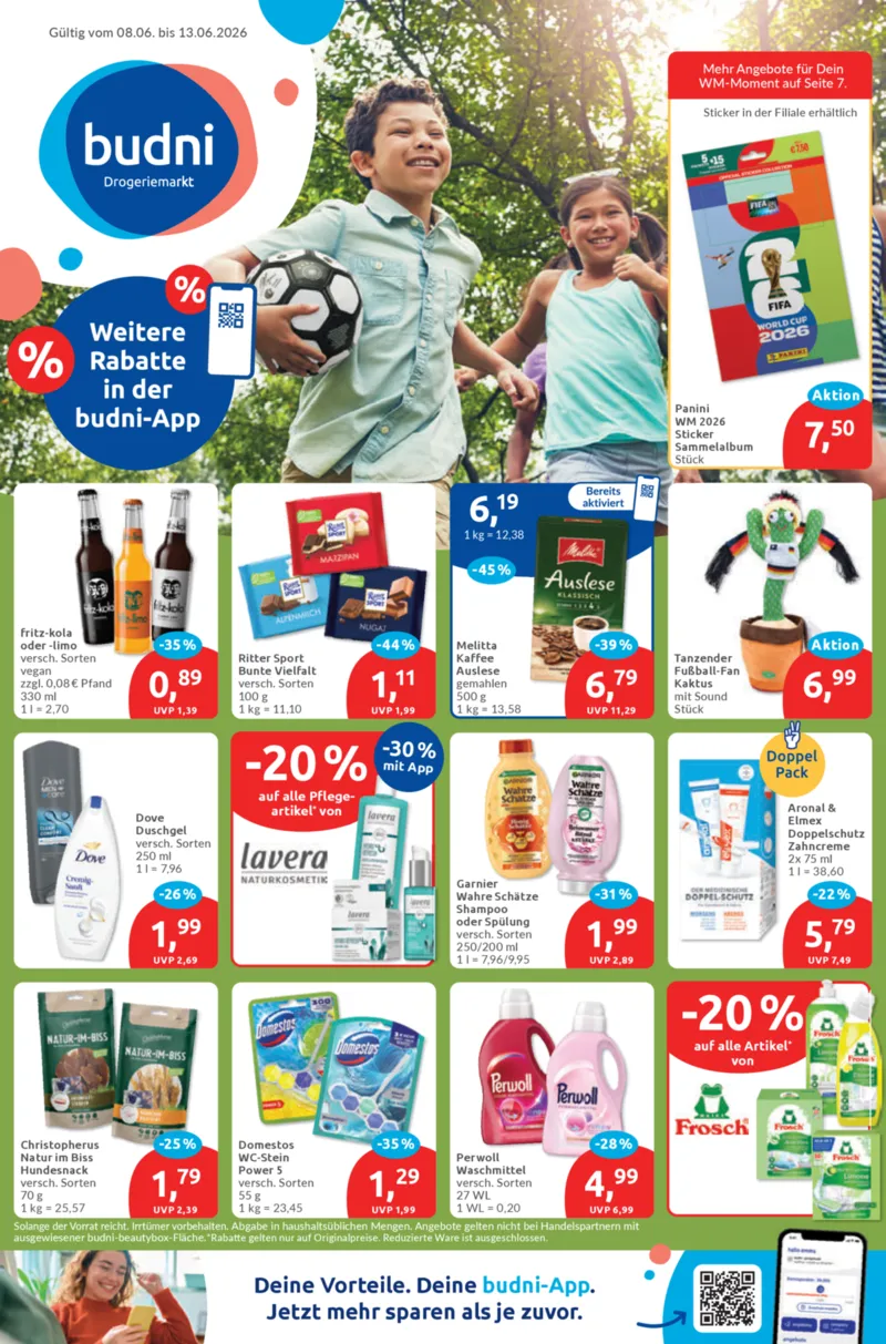 BUDNI Prospekt vom 08.06.2026, Seite 1