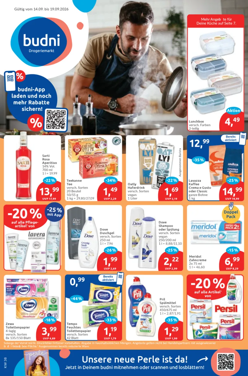BUDNI Prospekt vom 14.09.2026, Seite 1