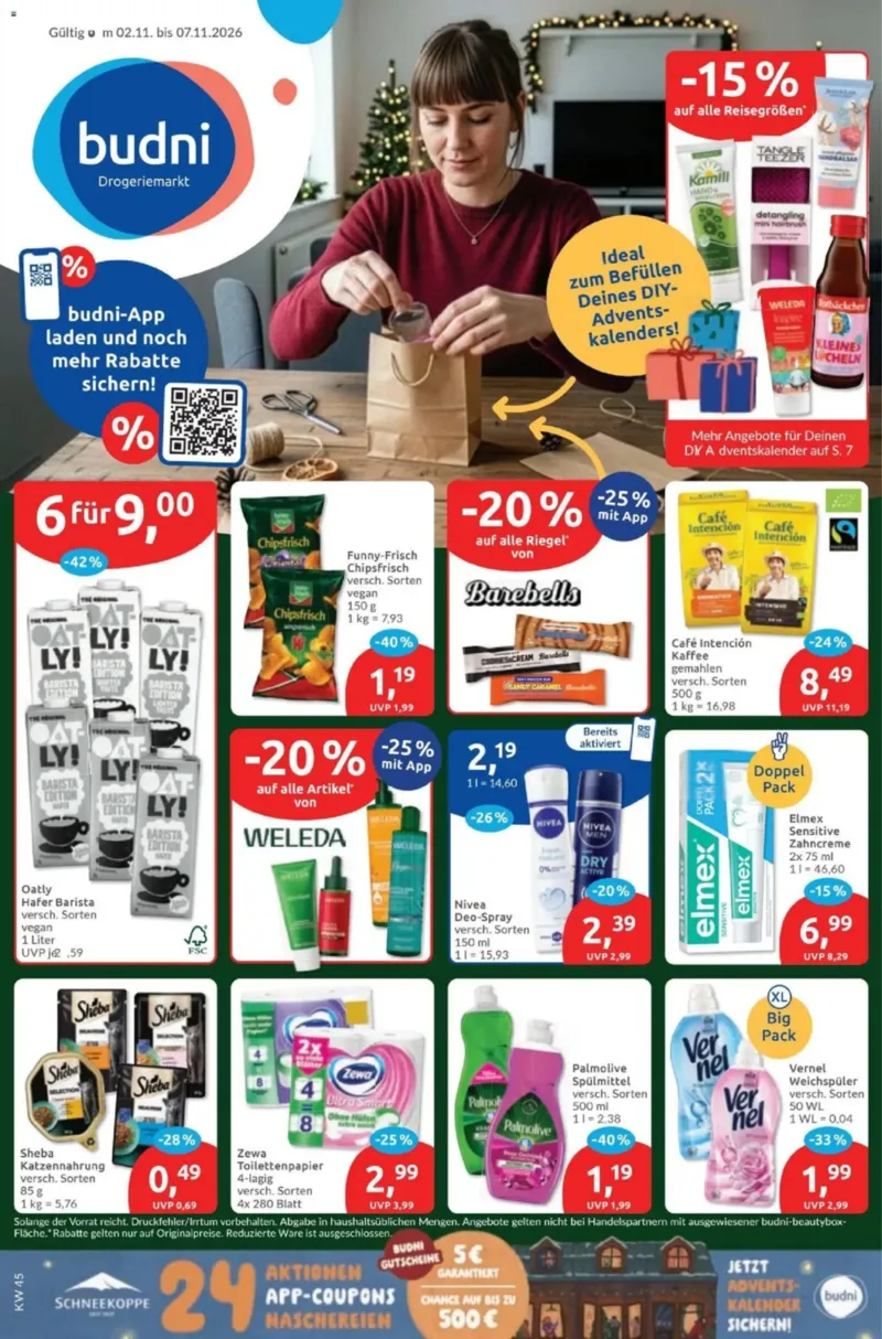 BUDNI Prospekt vom 02.11.2026, Seite 1