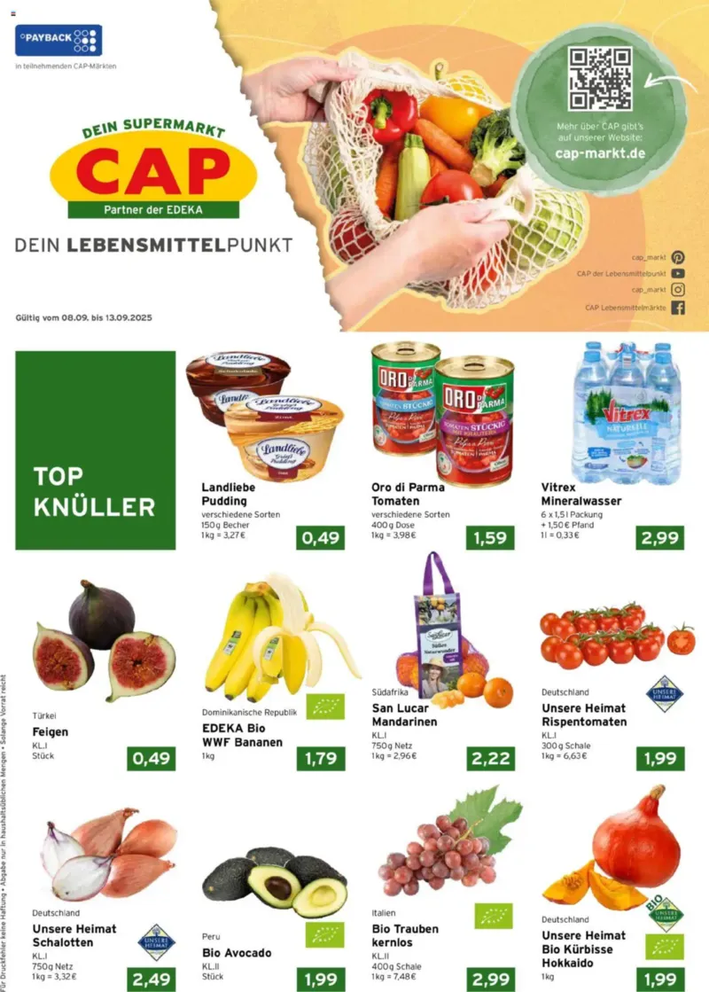 CAP Markt Prospekt vom 08.09.2025, Seite 1