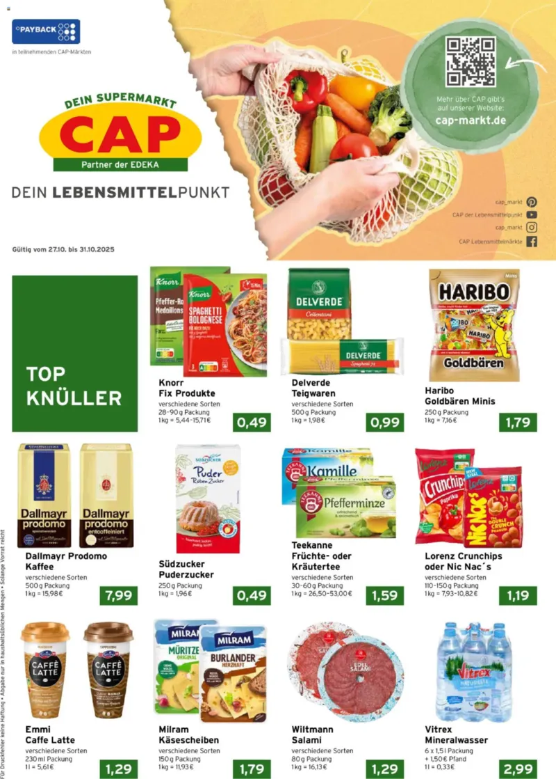 CAP Markt Prospekt vom 27.10.2025, Seite 1