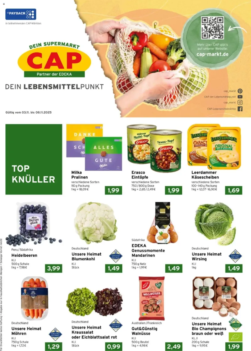 CAP Markt Prospekt vom 03.11.2025, Seite 1